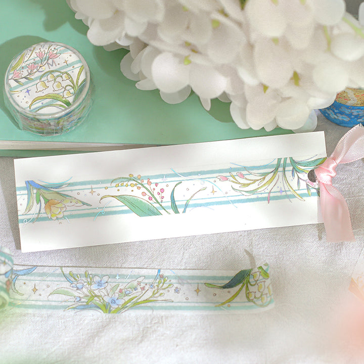 BGM Foil Stamping Masking Tape: Mysterious Journey - Flower Language — with packaging