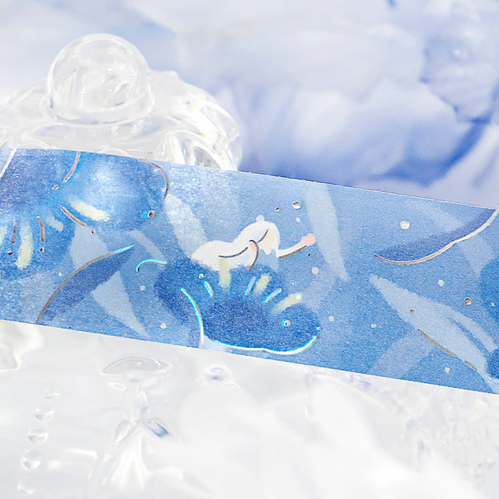 BGM Foil Stamping Masking Tape: Hana Monogatari - Night Scent — applied on surface