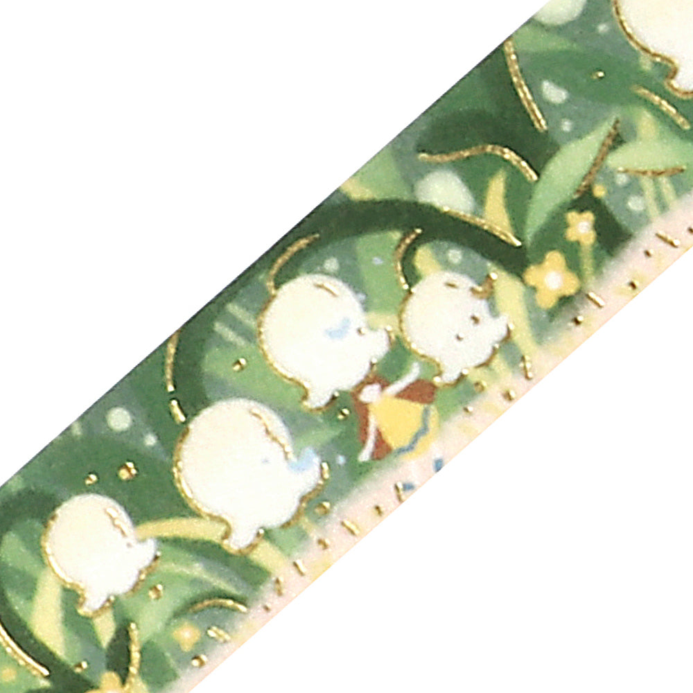 BGM Foil Stamping Masking Tape: Hana Monogatari - Hana Akari — pattern detail