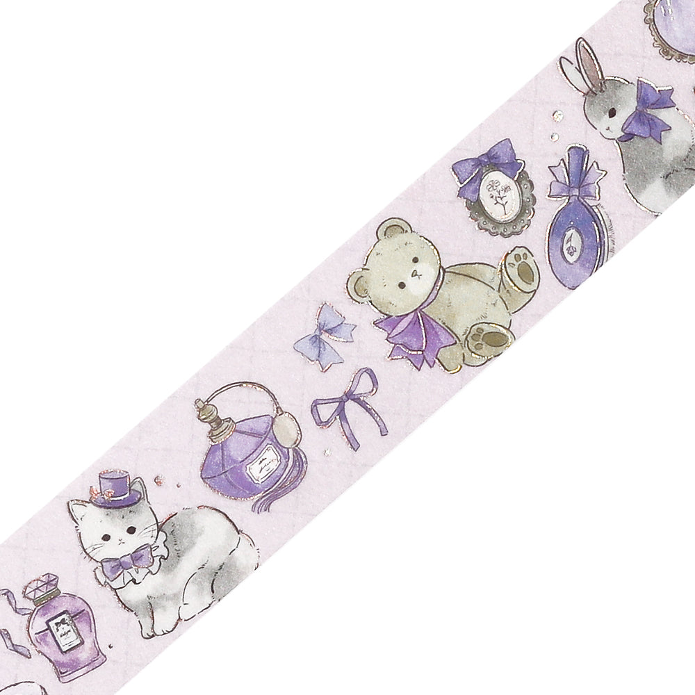 BGM Foil Stamping Masking Tape: Fairy Tale Party - Perfume — pattern detail
