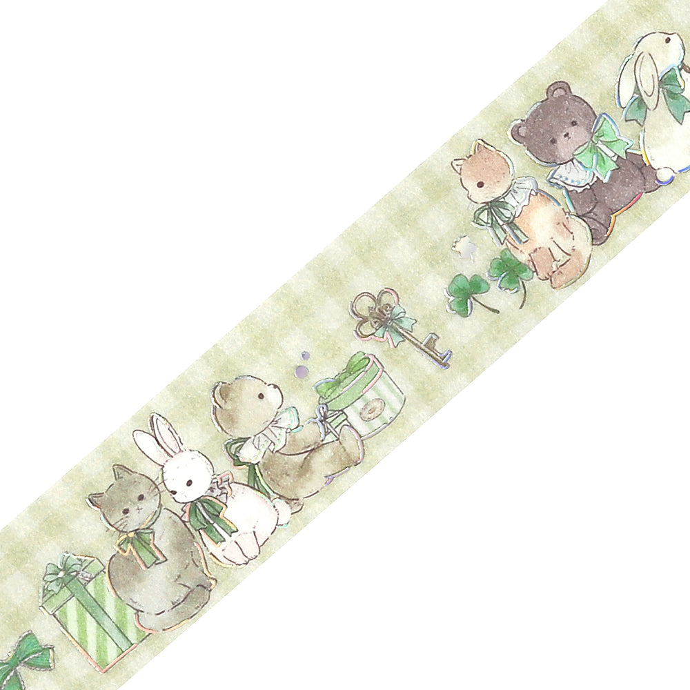 BGM Foil Stamping Masking Tape: Fairy Tale Party - Garden — pattern detail