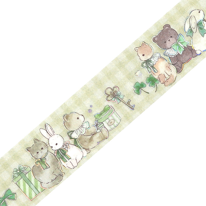BGM Foil Stamping Masking Tape: Fairy Tale Party - Garden — pattern detail