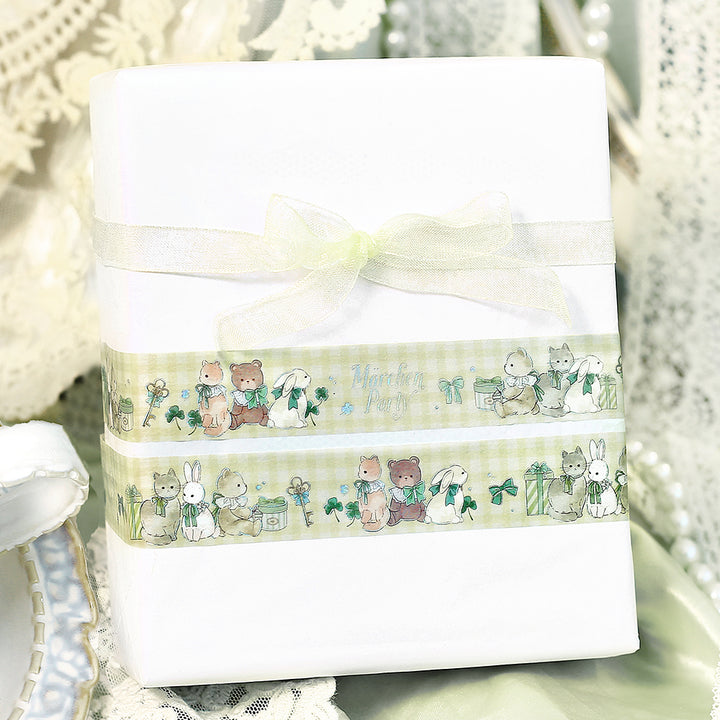 BGM Foil Stamping Masking Tape: Fairy Tale Party - Garden — with packaging