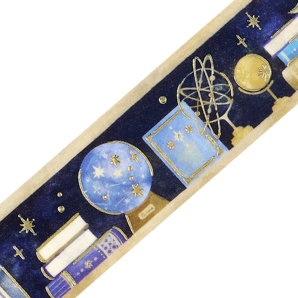 BGM Foil Stamping Masking Tape: Fantasy Bibliotheca Astra — pattern detail