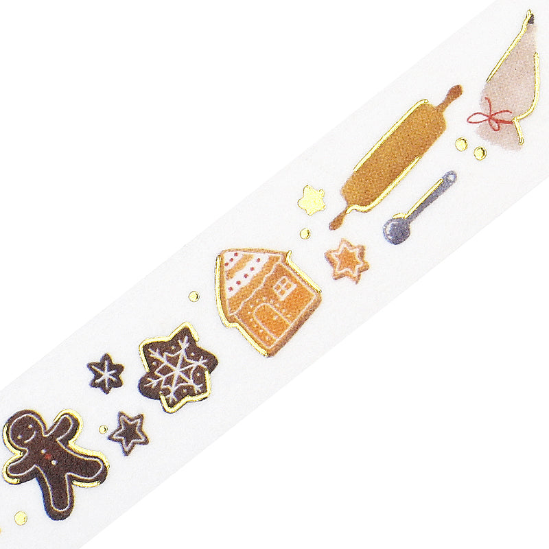 BGM Foil Stamping Christmas Limited Edition Masking Tape - Cookie Workshop — pattern detail