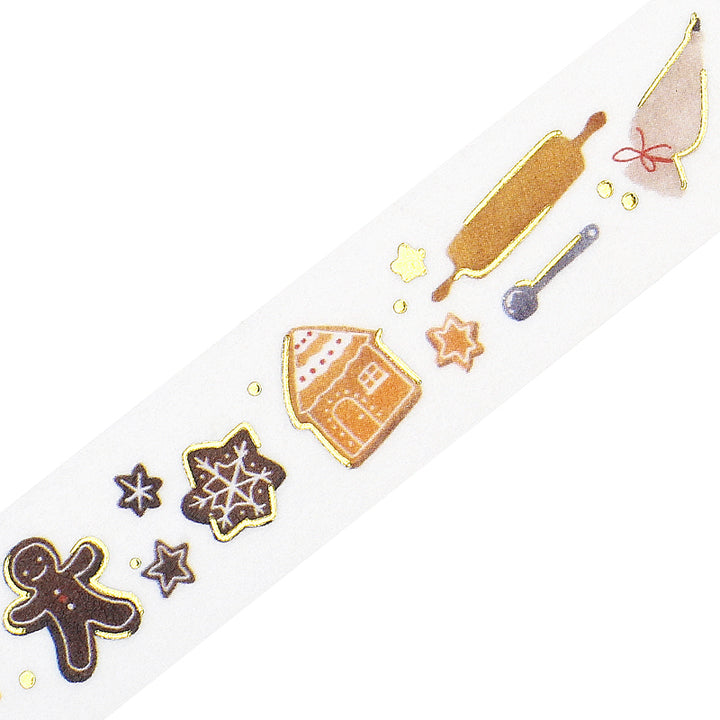 BGM Foil Stamping Christmas Limited Edition Masking Tape - Cookie Workshop — pattern detail