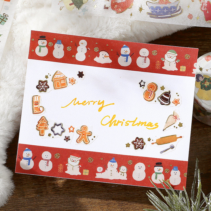 BGM Foil Stamping Christmas Limited Edition Masking Tape - Cookie Workshop — with packaging