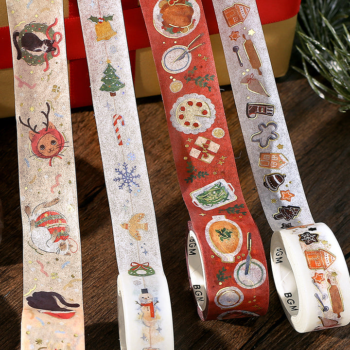 BGM Foil Stamping Christmas Limited Edition Masking Tape - Christmas Ornaments — with packaging
