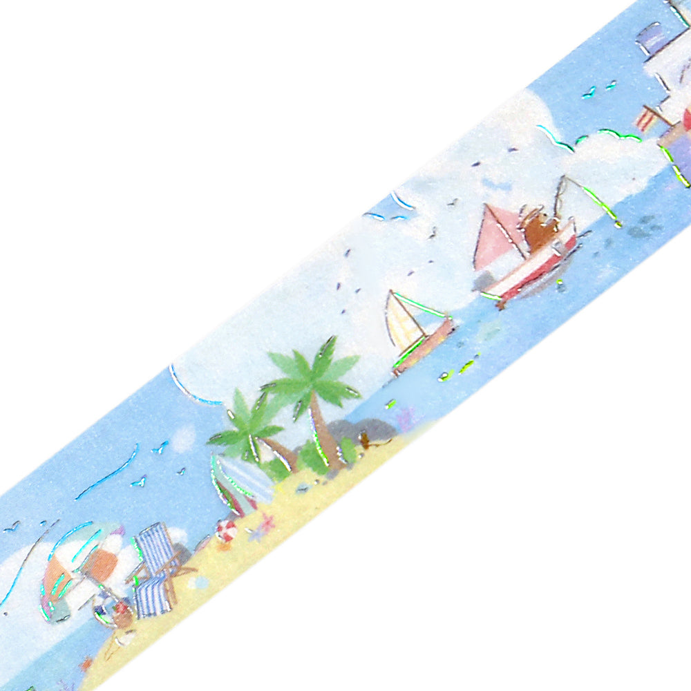BGM Summer Limited Masking Tape - Summer Harbor — pattern detail