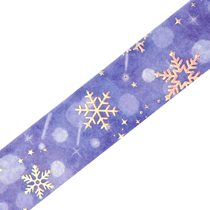 BGM Foil Stamping Winter Limited Edition Masking Tape - Snowflake — pattern detail