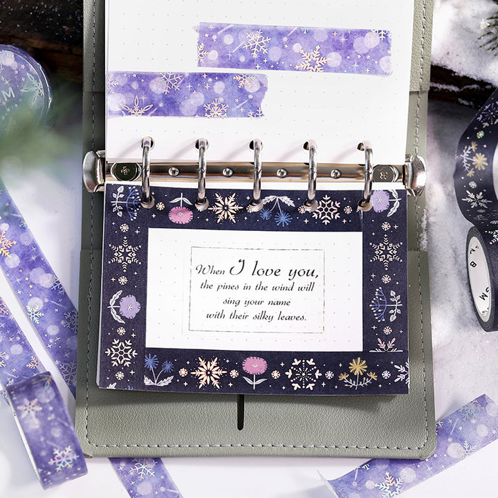 BGM Foil Stamping Winter Limited Edition Masking Tape - Snowflake — with packaging