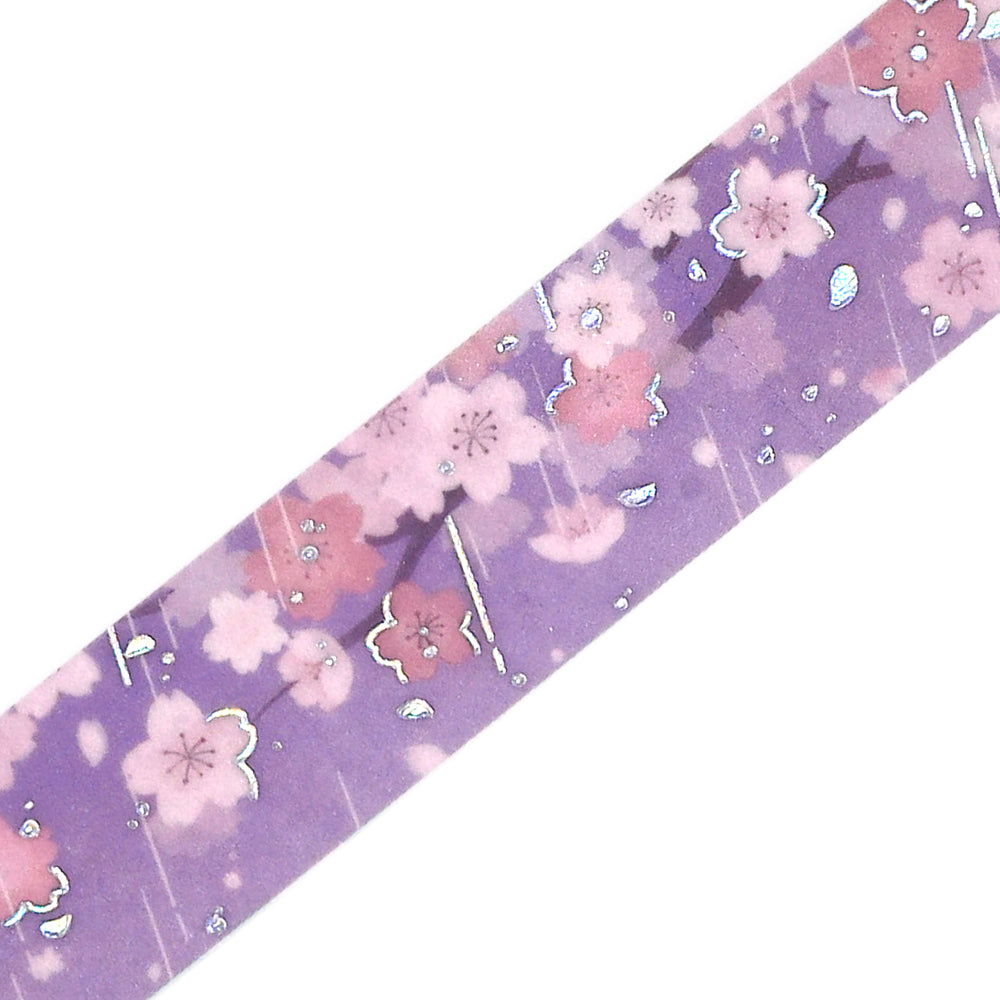 BGM Sakura Limited Masking Tape: Cherry Blossom Floating — pattern detail