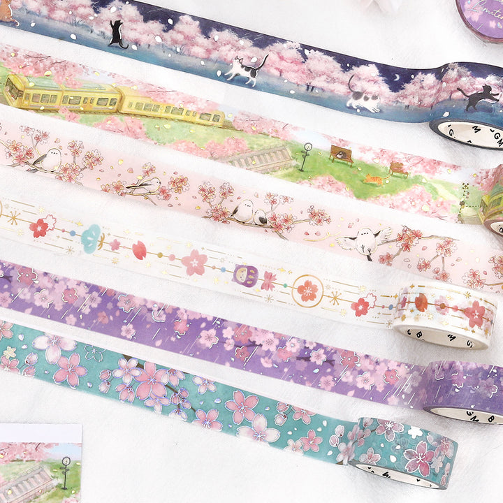 BGM Sakura Limited Masking Tape: Cherry Blossom Ornament — colour swatch