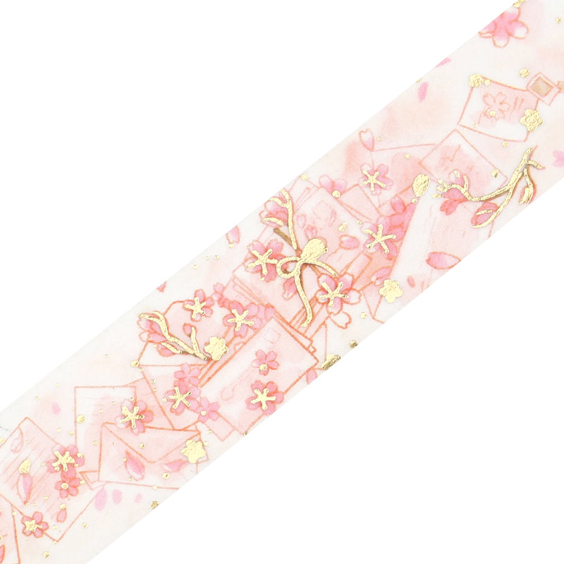 BGM Sakura Limited Edition 2024 Masking Tape - News About Cherry Blossom — pattern detail