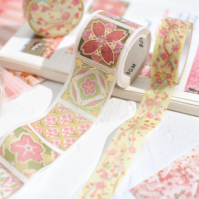 BGM Sakura Limited Edition 2024 Masking Tape - Sakura Blizzard — applied on surface