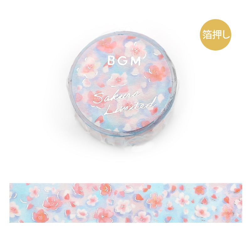 BGM Sakura Limited Edition 2024 Masking Tape - Sakura Shadow — roll front