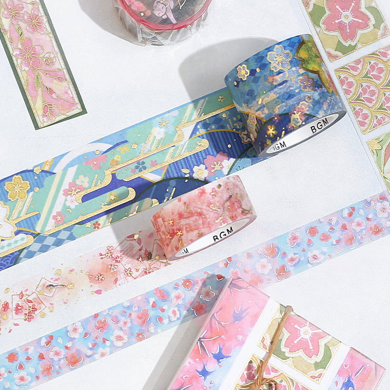 BGM Sakura Limited Edition 2024 Masking Tape - Sakura Shadow — applied on surface