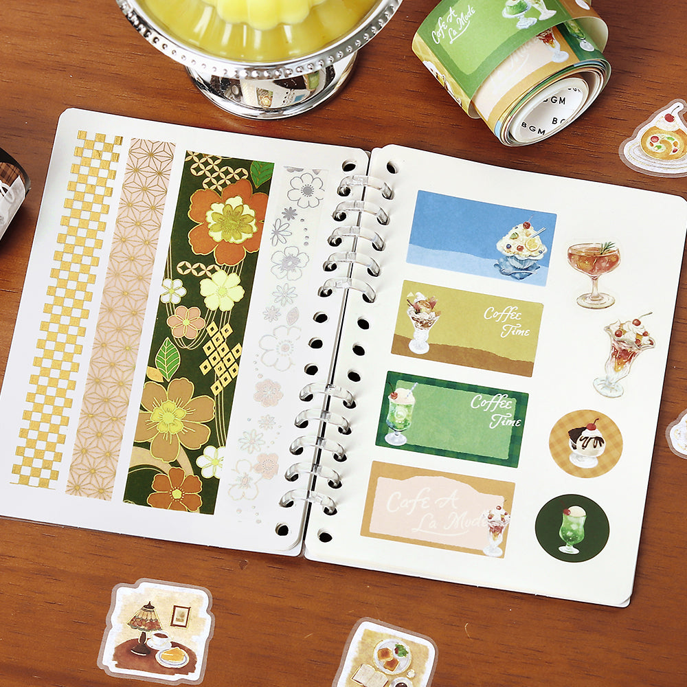 BGM Sticker Collection Album: Café à la Mode Shortcake — in use
