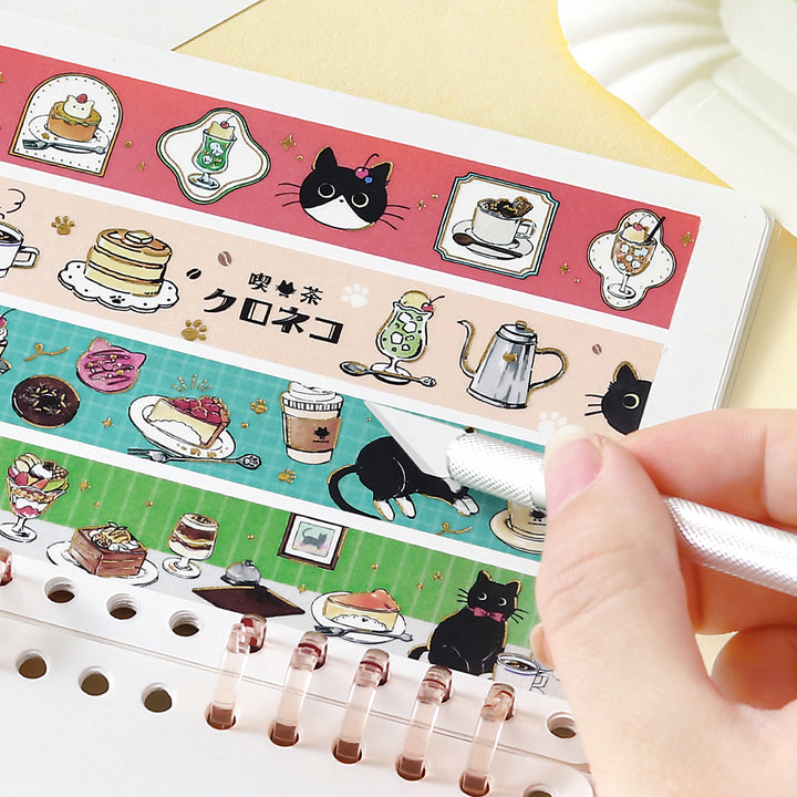 BGM Sticker Collection Album: Black Cat and Lemon Cake — in use