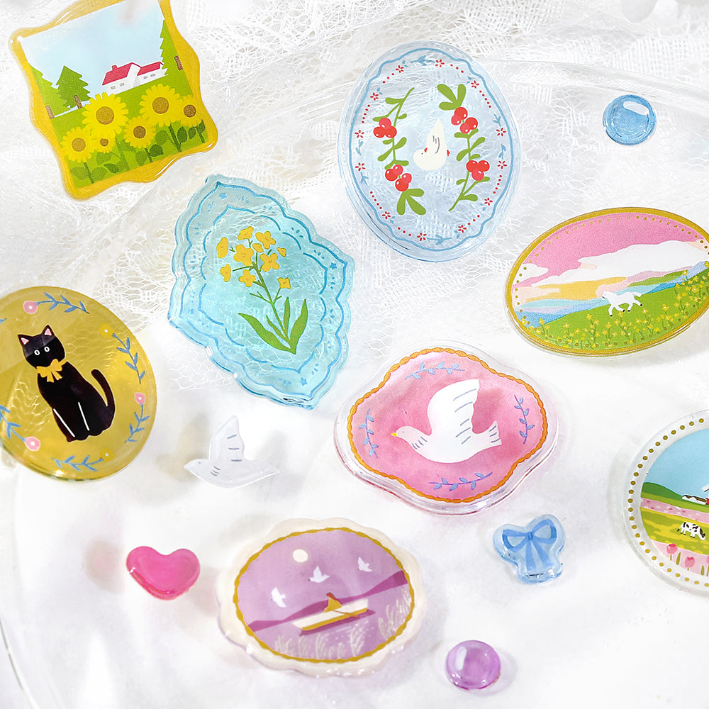 BGM Candy Seal - Colorful Brooch — side view