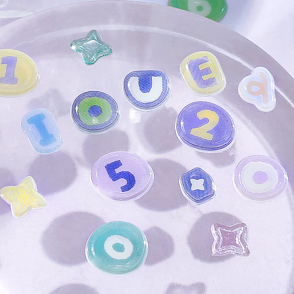 BGM Candy Seal - Numeric Alphabet — side view