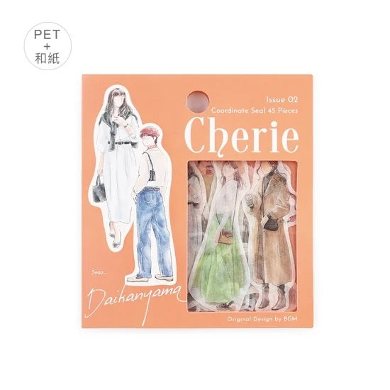 BGM Coordinating Sticker: Cherie - Daikanyama — side view