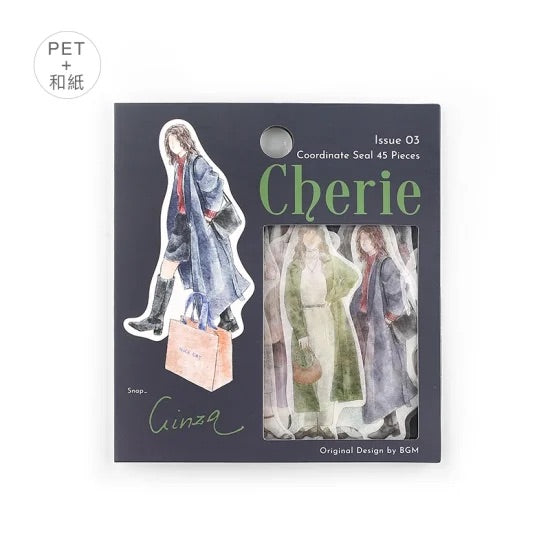 BGM Coordinating Sticker: Cherie - Ginza — side view