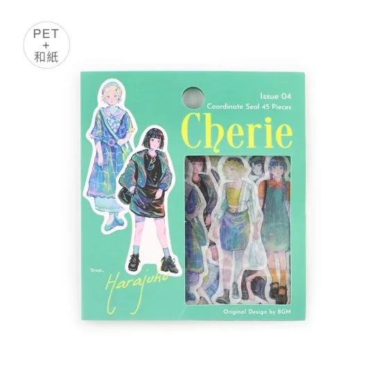 BGM Coordinating Sticker: Cherie - Harajuku — side view