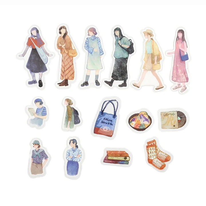 BGM Coordinating Sticker: Cherie - Shimokitazawa — front view