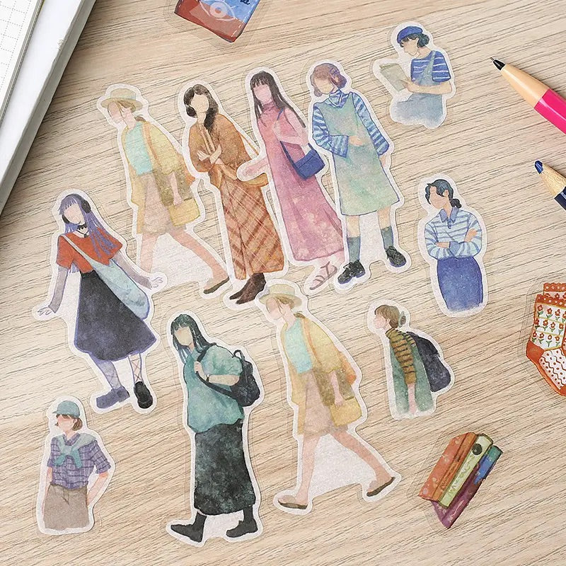 BGM Coordinating Sticker: Cherie - Shimokitazawa — angle view