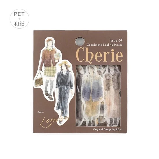 BGM Coordinating Sticker: Cherie - London — side view