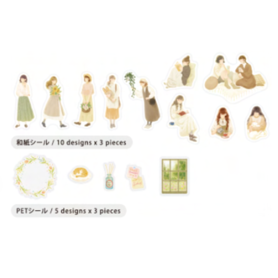 BGM Coordinating Sticker: Virgin Picture Book - Light Colored Girls — front view