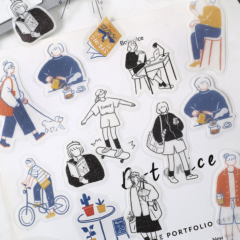 BGM Coordinating Sticker: Virgin Picture Book - City — in use