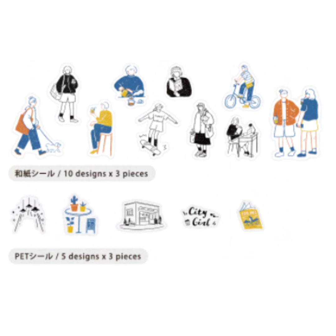 BGM Coordinating Sticker: Virgin Picture Book - City — front view