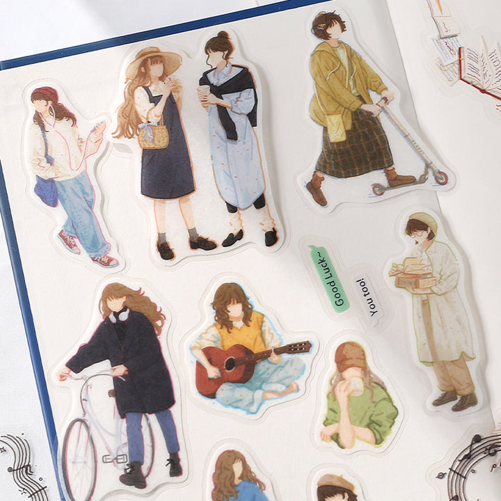BGM Coordinating Sticker: Virgin Picture Book - Literary Girl — in use
