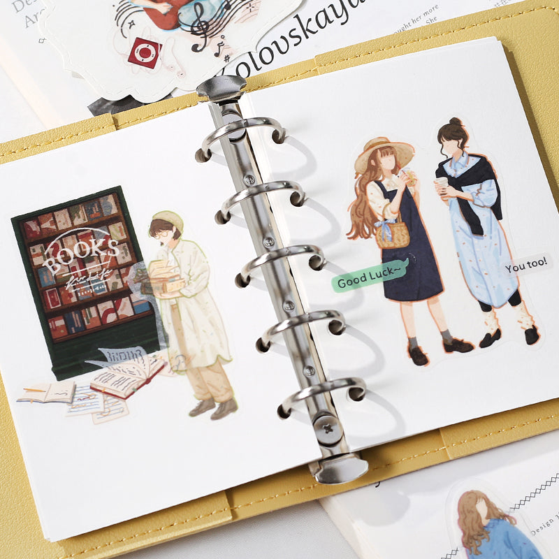 BGM Coordinating Sticker: Virgin Picture Book - Literary Girl — angle view