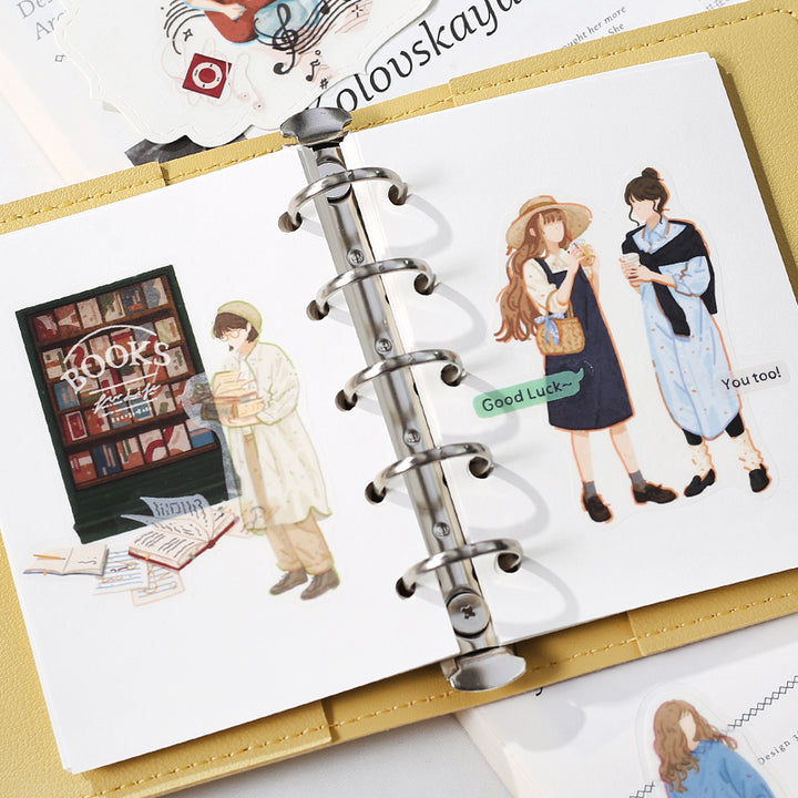 BGM Coordinating Sticker: Virgin Picture Book - Literary Girl — angle view