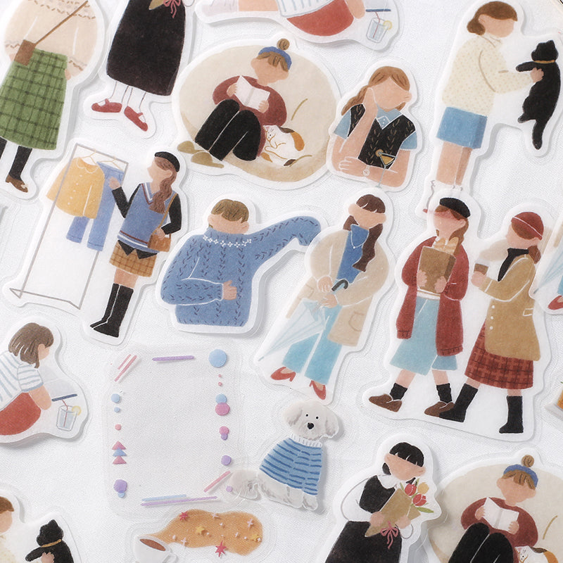 BGM Coordinating Sticker: Virgin Picture Book - Holiday Girl — in use
