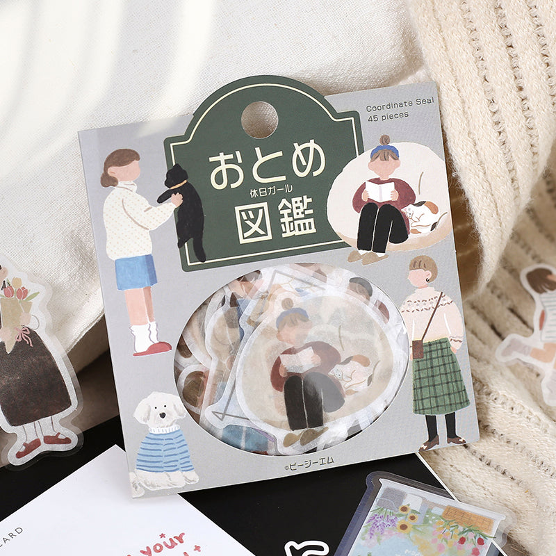 BGM Coordinating Sticker: Virgin Picture Book - Holiday Girl — close-up