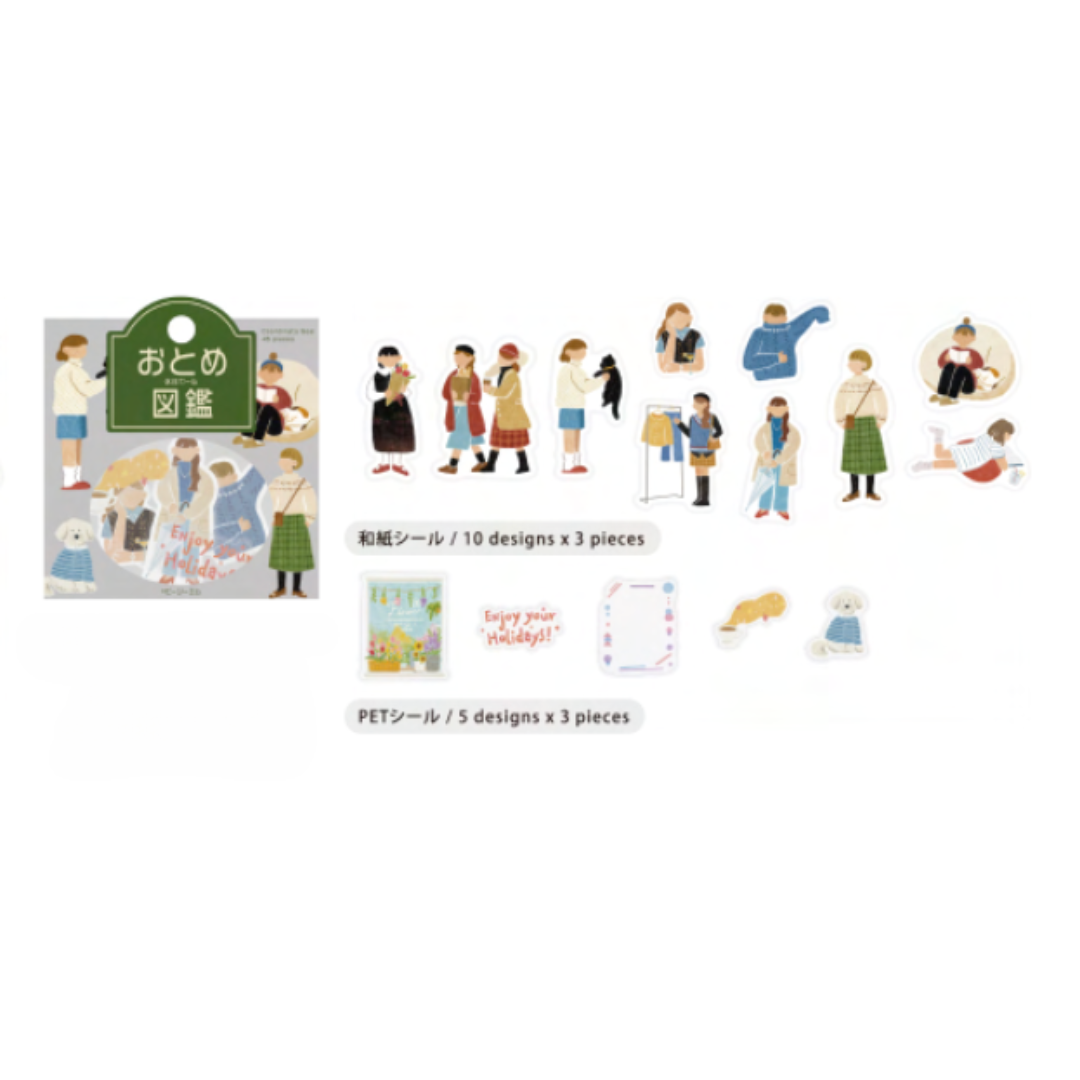 BGM Coordinating Sticker: Virgin Picture Book - Holiday Girl — detail view
