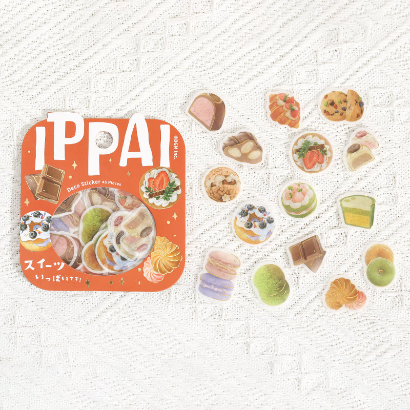 BGM Foil Stamping Flake Seal (Ippai) - It's Full of Sweets — side view