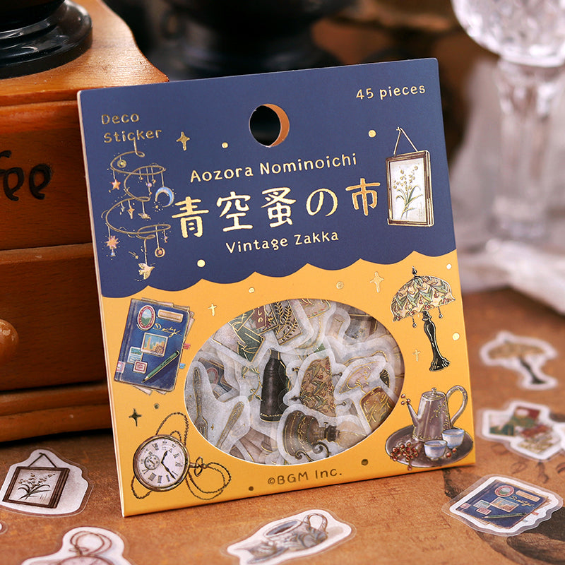 BGM Foil Stamping Flake Seal: The Flea Market of Blue Sky - Miscellaneous Goods — close-up