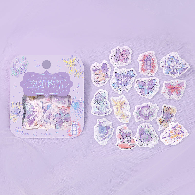 BGM Foil Stamping Flake Seal: Fantasy Story - Illusion — with packaging