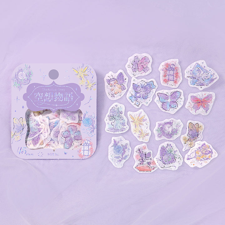 BGM Foil Stamping Flake Seal: Fantasy Story - Illusion — with packaging