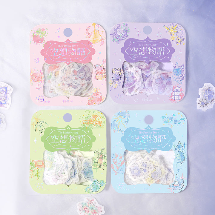 BGM Foil Stamping Flake Seal: Fantasy Story - Illusion — flat lay