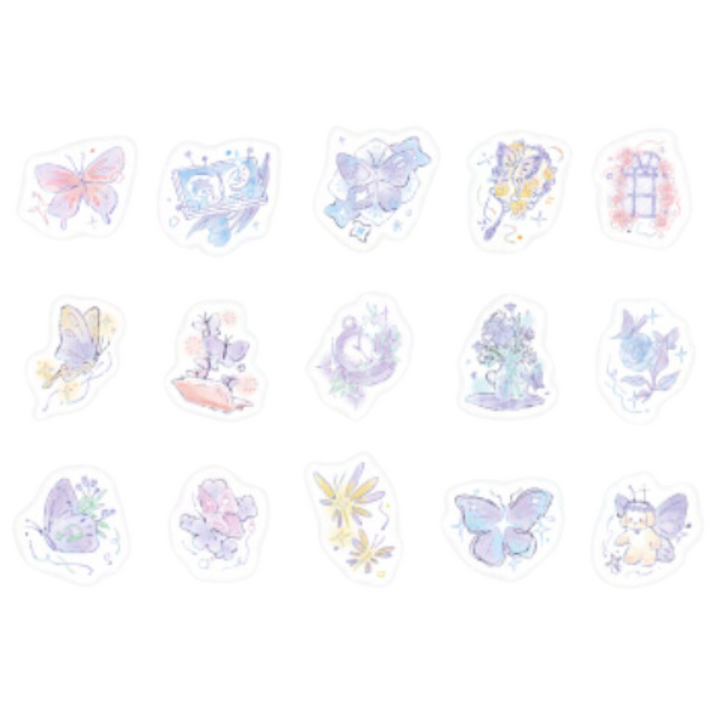 BGM Foil Stamping Flake Seal: Fantasy Story - Illusion — front view