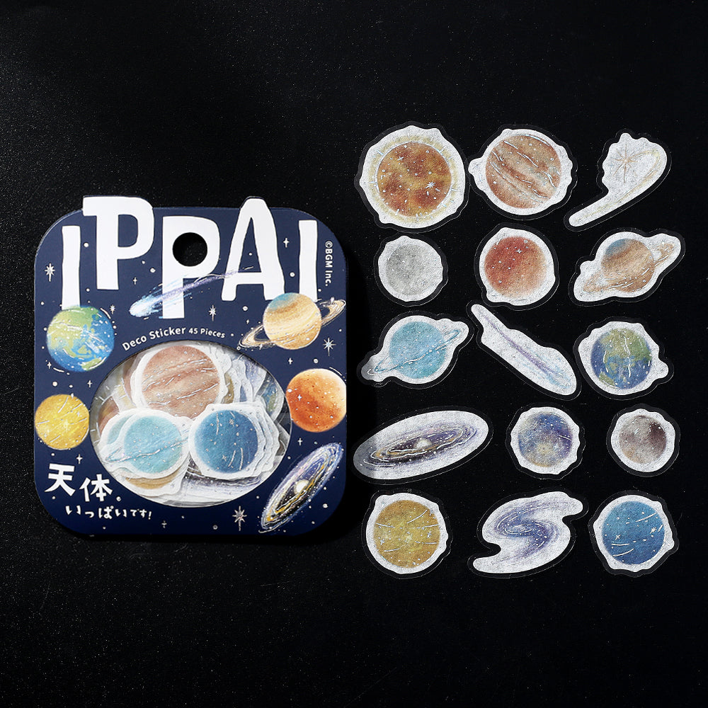 BGM Foil Stamping Flake Seal: Ippai - It's Full of Heavenly Bodies — side view