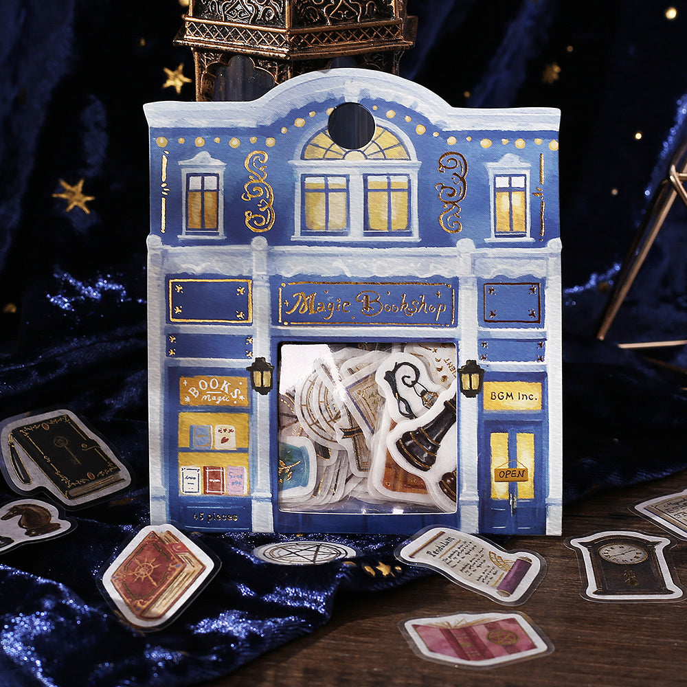 BGM Foil Stamping Flake Seal: Imaginary Shopping Arcade - Magical Antiquarian Bookstore — in use