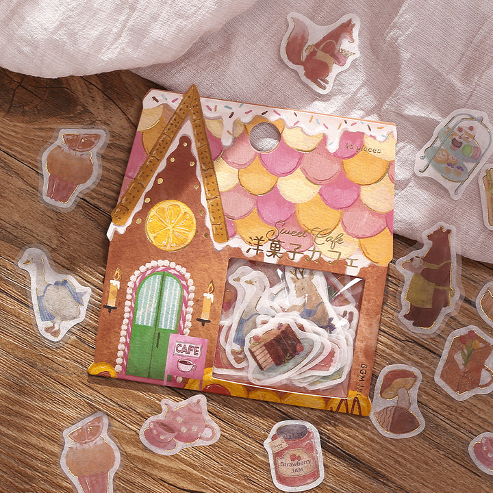 BGM Foil Stamping Flake Seal: Imaginary Shopping Arcade - Pastry Cafe — in use