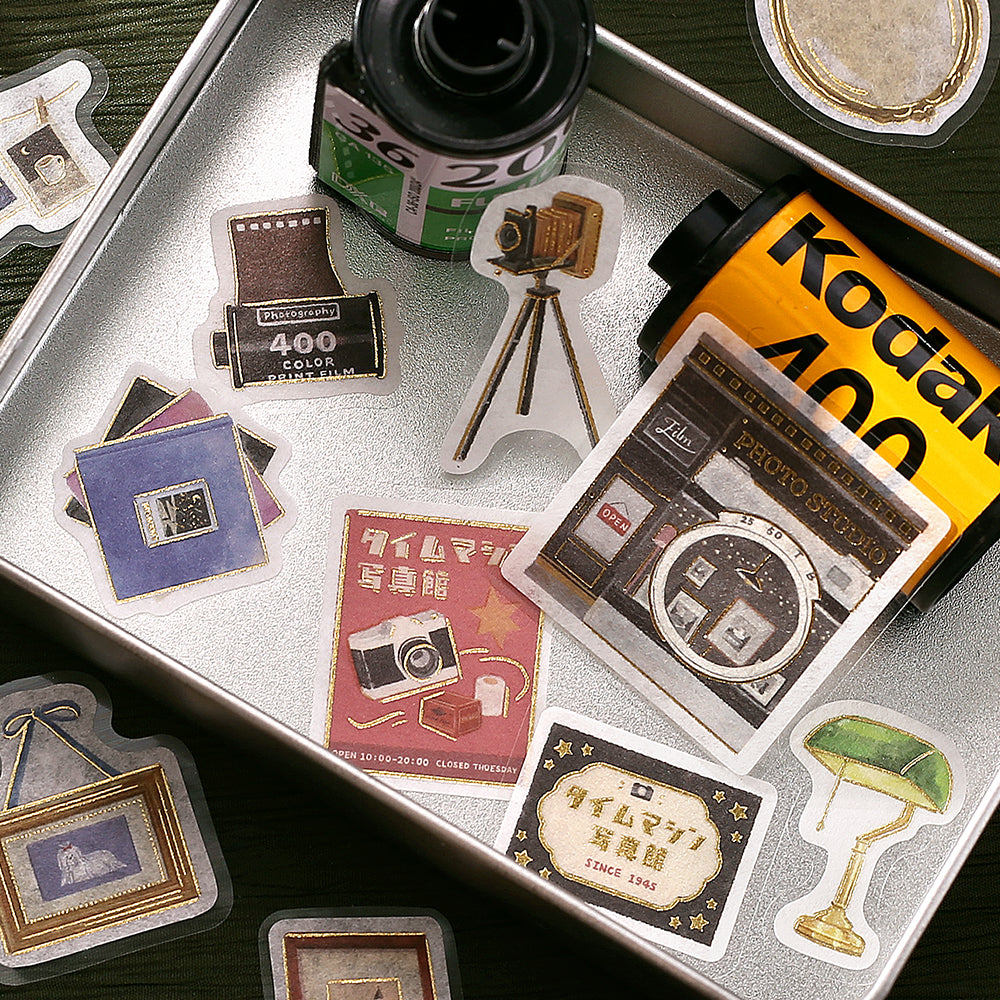 BGM Foil Stamping Flake Seal: Imaginary Shopping Arcade - Time-Space Photo Studio — detail view